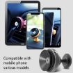 360 Rotating Car Air Vent Phone Holder - Silver Exhaust Suction Cup - 6