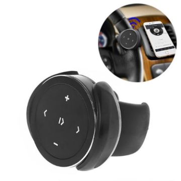 Wireless Bluetooth Steering Wheel Remote Controller with Phone Holder - 1