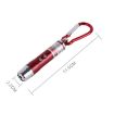 Portable Mini LED Flashlight Laser Light Keychain, 2 PCS, Red - 2