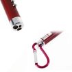 Portable Mini LED Flashlight Laser Light Keychain, 2 PCS, Red - 4