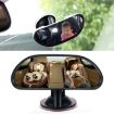 360 Adjustable Suction Cup Rear View Baby Convex Car Mirror - 1