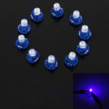 10PCS 2W T4.2 Wedge LED Dashboard Gauge Bulbs (Blue) - 1