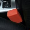 Orange Safe Rubber Car Seat Belt Clips Locking Buckles Cover - 1