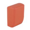Orange Safe Rubber Car Seat Belt Clips Locking Buckles Cover - 2