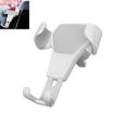 Gravity Car Mount Phone Holder, Litchi Texture, White - 1