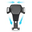 Gravity Car Mount Phone Holder, Litchi Texture, White - 3