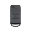 Mercedes-Benz 2 Button Car Key Case with Foldable Blade Replacement - 2