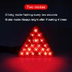 Bicycle/Mountain Bike Y Triangle Red LED Tail Light - 6