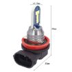 H11 DC12V 7.8W Car LED Fog Light Pair - White Light - 3