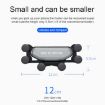 Red Six-Claw Gravity Phone Holder Bracket for Car Air Outlet - 3