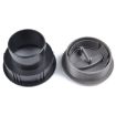 60mm Grey AC Air Outlet Vent for RV Bus Boat Yacht Auto Replacement - 6