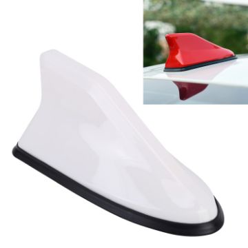 Universal White Shark Fin Car Antenna Aerial Radio Signal - 1