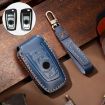 Blue Cowhide Leather Key Cover for Old BMW - Hallmo - 1