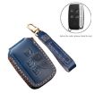 Hallmo Brown Leather Key Cover for Land Rover Discovery 5 - 3