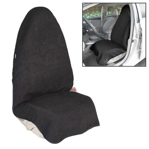 Universal Anti-Skid Waterproof Car Seat Cover - Black - 1