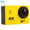 F60 2.0" WiFi Sport Action Camera with Waterproof Case - Yellow - 1