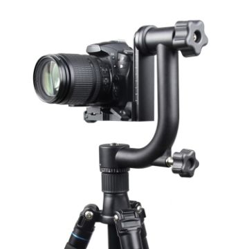 YELANGU 360 Gimbal Tripod Head for DV & SLR Cameras (Black) - 1