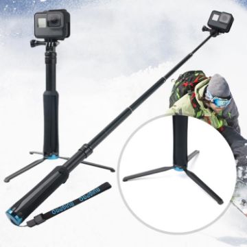 Foldable Tripod Selfie Stick for GoPro, Insta360, DJI Cameras 23.5-81cm - 1