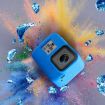 GoPro HERO8 Black Silicone Case with Wrist Strap (Blue) - 4