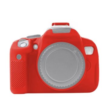 Red Soft Silicone Protective Case for Canon EOS 600D - 1