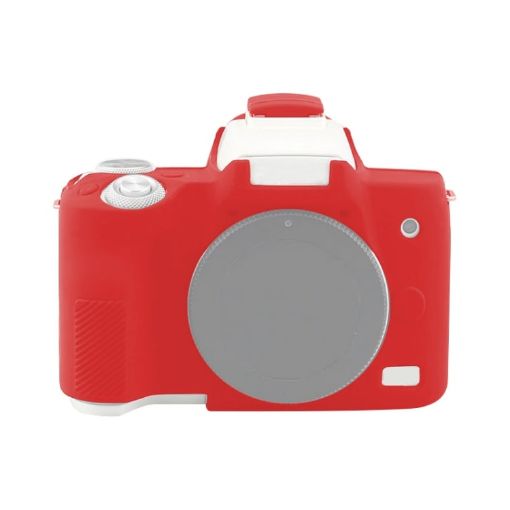 Canon EOS M50 Mark II/M50 II Red Silicone Protective Case - 1