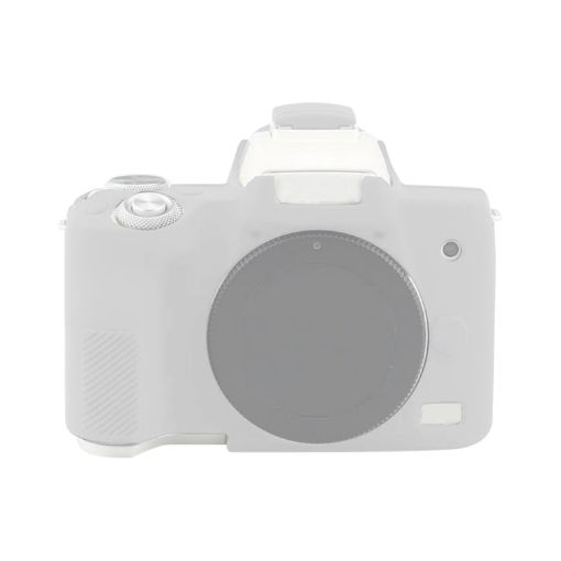 White Soft Silicone Case for Canon EOS M50 Mark II/M50 II - 1