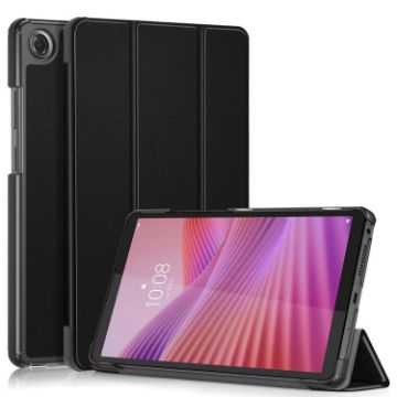 Lenovo Tab One 8.7/K9 2025 Black 3-Fold Leather Tablet Case - 1