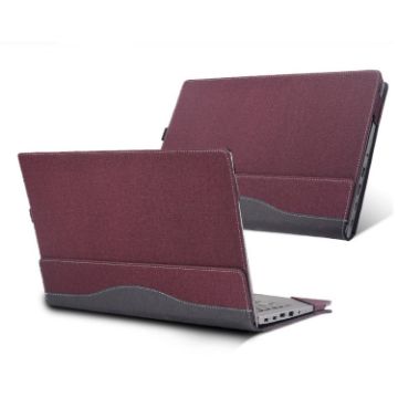 Lenovo ThinkPad E15 Gen 4 Leather Shockproof Case - Wine Red - 1