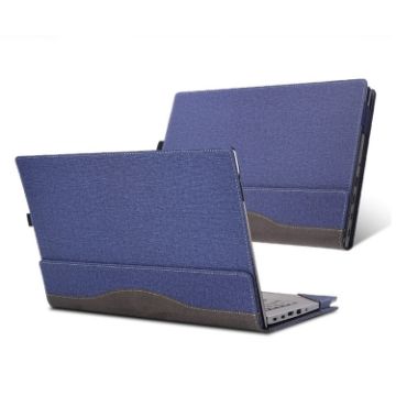 Lenovo V15 Gen 4 Laptop Dark Blue Leather Shockproof Case - 1