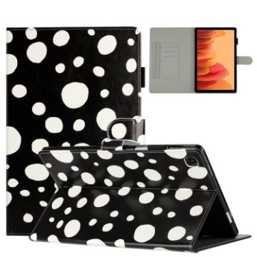 Galaxy Tab A7 10.4 2020 Dot Pattern Leather Case (Black White) - 1