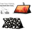 Galaxy Tab A7 10.4 2020 Dot Pattern Leather Case (Black White) - 6