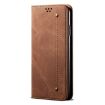 Motorola Edge 50 Pro 5G Denim Texture Leather Flip Case (Brown) - 3