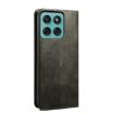 Motorola Edge 5G 2025 Green Leather Phone Case, Oil Wax Texture - 3