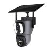 ESCAM QF390 Solar WiFi Camera 2x2MP, Two-way Voice, Alarm, Black - 2