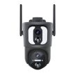 ESCAM QF390 Solar WiFi Camera 2x2MP, Two-way Voice, Alarm, Black - 3