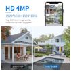 ESCAM QF390 Solar WiFi Camera 2x2MP, Two-way Voice, Alarm, Black - 4