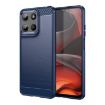 Blue Carbon Fiber TPU Case for Motorola Moto G15 - 1