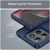 Blue Carbon Fiber TPU Case for Motorola Moto G15 - 6