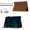 Samsung Galaxy Tab A7 Lite T220 Leather Case, Diamond Texture, Brown - 6