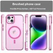iPhone 16 Plus Frosted Pink MagSafe TPU+PC Full Coverage Case - 2