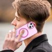 iPhone 16 Plus Frosted Pink MagSafe TPU+PC Full Coverage Case - 6