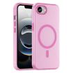 iPhone 16e MagSafe Frosted Translucent Pink Full Coverage Case - 1