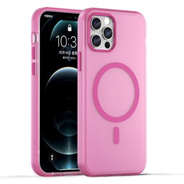 iPhone 12 Pro MagSafe Pink Frosted TPU + PC Full Coverage Case - 1