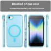 MagSafe Frosted Blue TPU+PC Case for iPhone SE 2022/2020/8 - 2