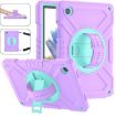 Samsung Galaxy Tab A8 X200 Hybrid Case with Strap, Purple Cyan - 1