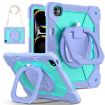 iPad Pro 13 2024 Purple Mint Green Robot Silicone Case - 1