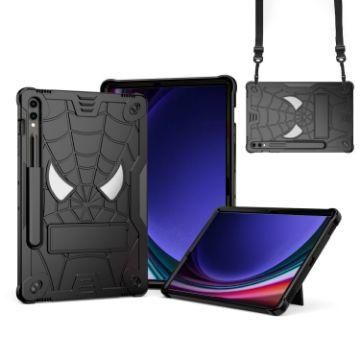 Samsung Galaxy Tab S9 FE+/S9+ Spider Silicone Hybrid Case (Black) - 1