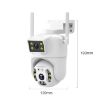 QX106 2MP Dual Lens WiFi Outdoor Waterproof Surveillance Camera - 2