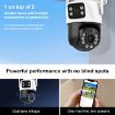 QX101 6MP WiFi Dual Camera with Two-way Intercom & Night Vision - 6