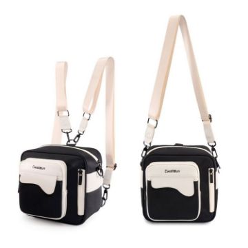 Cwatcun D118 Black Backpack Cross-body Camera Bag, 21x21x14.5cm - 1